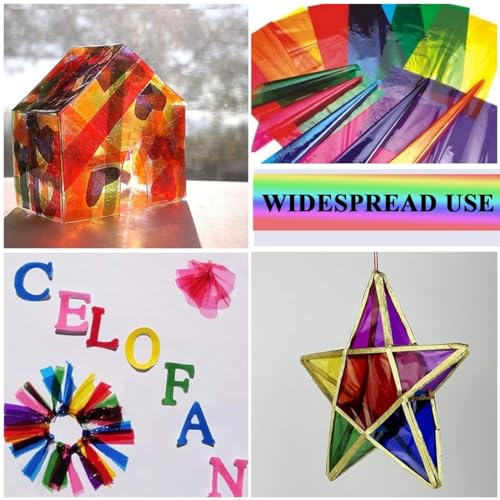 HASTHIP® 120PCS Gift Wrapping Paper 7.5 Inches Square Cellophane Sheets for Wrap 8 Colors Glossy Food Safe Wrappers Candy Cookies Crafts HASTHIP® 120PCS Gift Wrapping Paper 7.5 Inches Square Cellophane Sheets for Wrap 8 Colors Glossy Food Safe Wrappers Candy Cookies Crafts